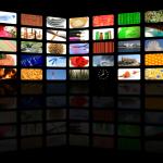 multimedia lcd television background