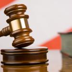 gavel and austrian. flag