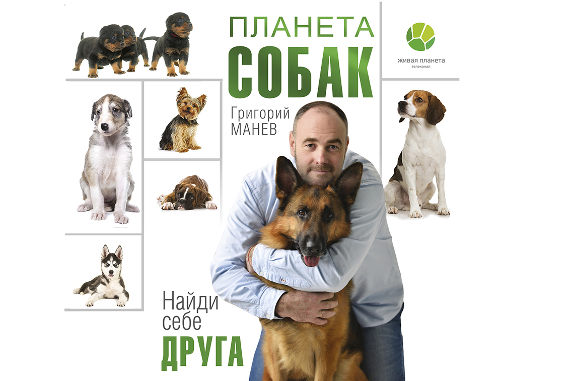 Телеведущий Григорий Манёв представит свою книгу «Планета собак. Найди себе друга»